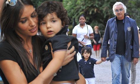 Flavio Briatore is a family man during day in the park with wife and ...