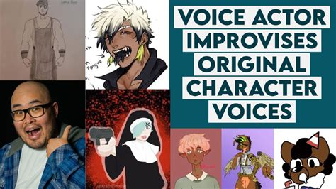 Voice Actor improvises 9 more new Original Character voices on the spot - YouTube