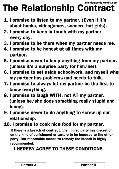 Love: The Relationship Contract