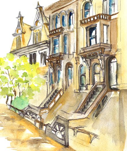 Watercolor Architecture Techniques - Part 3 on Behance