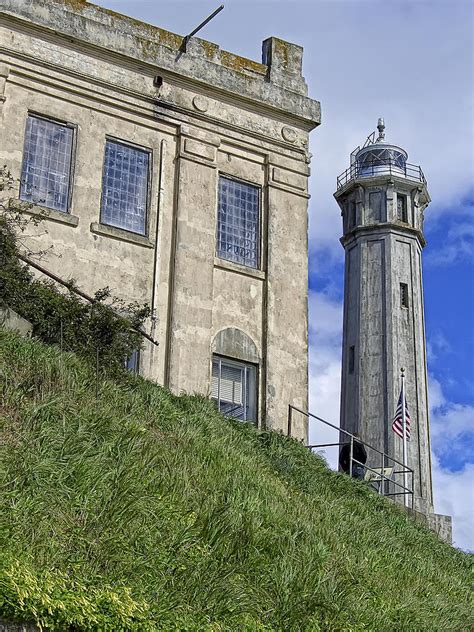 ALCATRAZ CELL HOUSE and LIGHTHOUSE Photograph by Daniel Hagerman