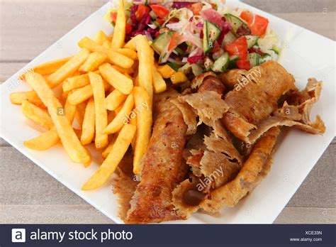 Doner Kebab Chips High Resolution Stock Photography and Images - Alamy