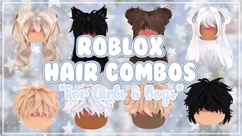 Aesthetic Roblox Hair Combos for *GIRLS AND BOYS* | with Codes + links ...