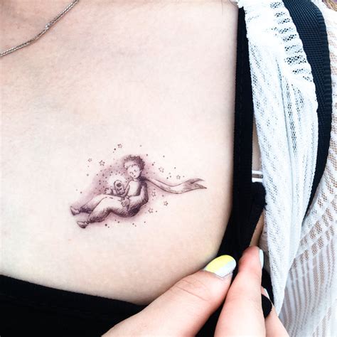 LAZY DUO Le Petit Prince Tattoo The Little Prince En Rose Tattoo Art 小王子刺青紋身貼紙 Fake Tatts Moon ...