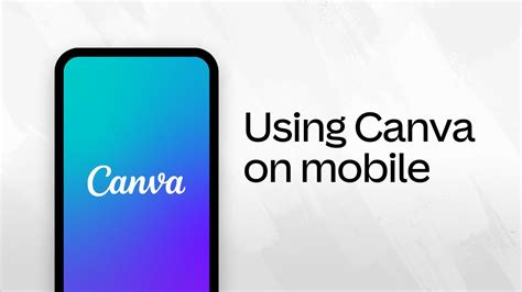 How to use Canva on your mobile (1/10) - YouTube