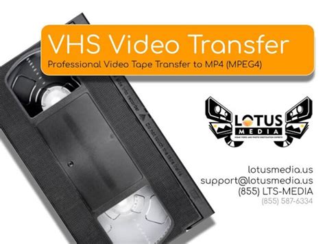 VHS Video Tape Transfer Service, Digitization to Digital MP4 MPEG4 File ...