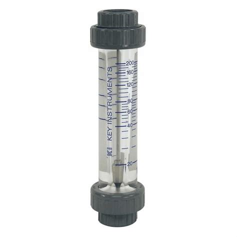 In Line Direct Reading Flowmeter for Water 10 to 100 GPM PVC Fittings from Cole-Parmer