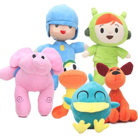 6pcs 12 26cm Pocoyo Toys Pocoyo Elly Pato Loula Plush Doll Pocoyo Dog Duck Elephant Soft ...