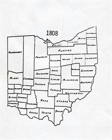 Ohio County, County Map, Family Tree Genealogy, Ancestry Genealogy, Ashtabula Ohio, German Map ...