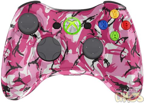 Pink Camo - XBOX 360 - Modded Controller