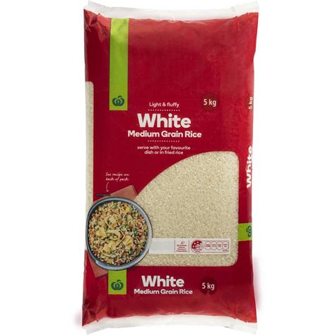 Woolworths Medium Grain White Rice 5kg | Woolworths