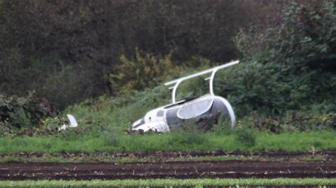 Couple escapes injury after ‘homemade’ helicopter crashes in field | CTV News