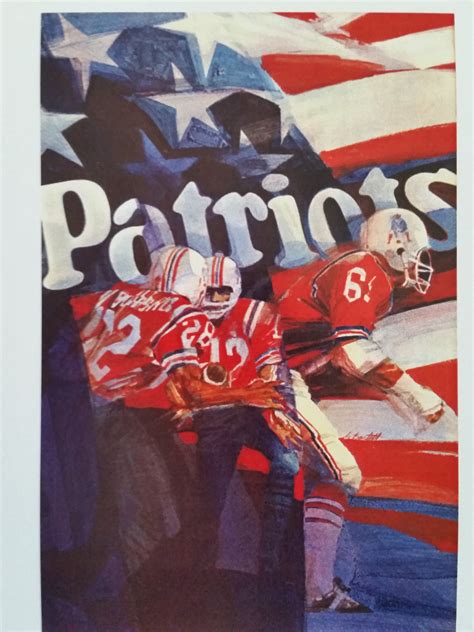 Vintage NFL Posters 1971 New England Patriots – Vintage Sports Items