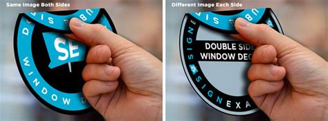 Double Sided Window Decals – signexample.com