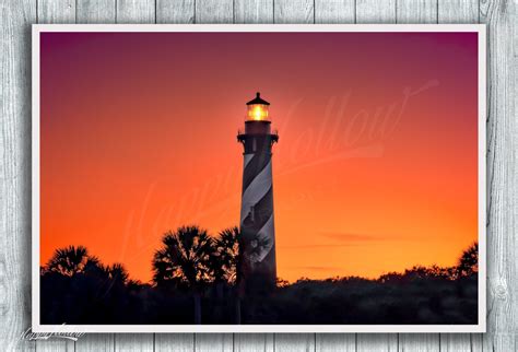 St Augustine Lighthouse , Lighthouse Photograph, Fine Art Print, St ...