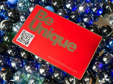 Pure Metal Cards qr code card | metal business card with QR … | Flickr