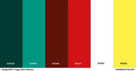 Liverpool F.C. Logo Color Scheme » Brand and Logo » SchemeColor.com