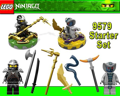 LEGO Ninjago 9579 Starter Set Masters of Spinjitzu Cole ZX & Rattla | eBay