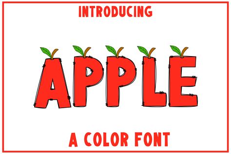 Apple Font by Color Studio · Creative Fabrica