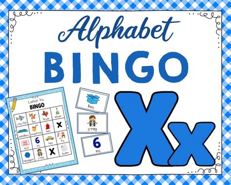 Letter X Bingo Game - Etsy