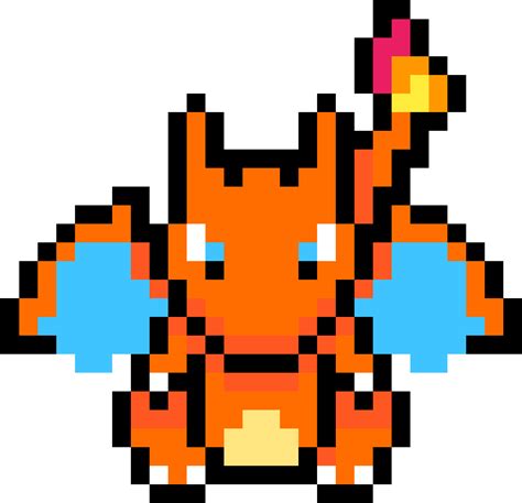 Pixel Art Pokemon Charizard