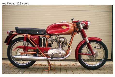 red Ducati 125 sport - Classic Italian Bikes