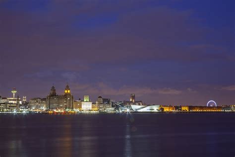 Liverpool Night Skyline - Landscape Print | Paul Grogan