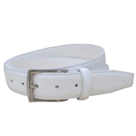 Fashion Genuine Leather Men's Belt Luxury White Belt with Pin Buckle-in ...