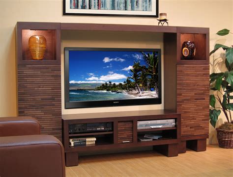 Modern Contemporary Entertainment Center Wall - Pacific 48 Mocha Side ...