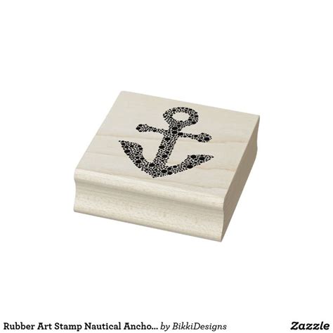 Rubber Art Stamp Nautical Anchor Made of Bubbles. Anchor rubber stamp for art projects. Fun ...