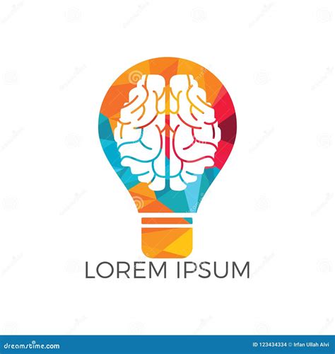 Bulb and Brain Logo Design. Stock Vector - Illustration of creative ...