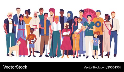 Illustration Of People With Different Nationalities