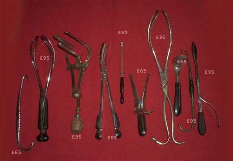 Selection of obstetric and gynaecology instruments | Antique Surgical ...