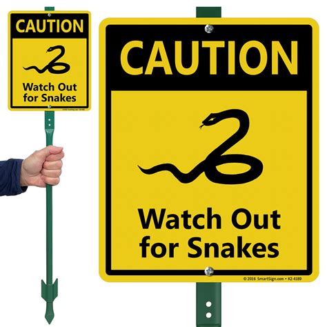 Snake Warning Signs - MySafetySign.com