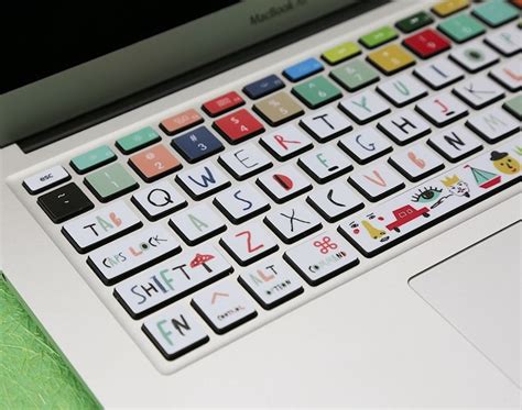 White Cute Skins Keyboard Stickers Laptop Macbook Keyboard - Etsy