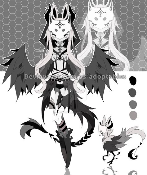 Raven spirit adoptable closed by AS-Adoptables on DeviantArt