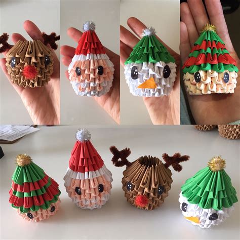 several different types of christmas decorations made out of paper