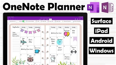 Onenote Planner Templates Free