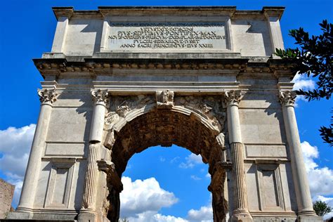 Arch of Titus at Entrance of Roman Forum in Rome, Italy - Encircle Photos