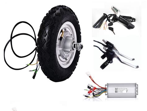 Buy Hub Motor Kit 10 inch 24-48v 350w-450W 12-40km/h Electric Scooter ...