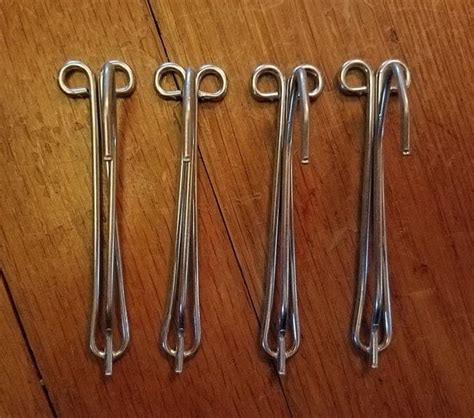 Vintage Lot of 96 Curtain Hooks for Pinch Pleated Drapes