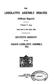 The Legislative Assembly Debates Vol.5, 1934 : India. Legislative Assembly : Free Download ...