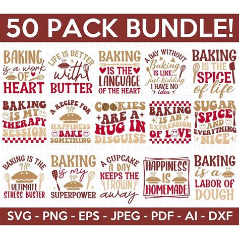 Baking Svg Bundle, Kitchen SVG Bundle, Baking Svg, Baking Qu - Inspire ...