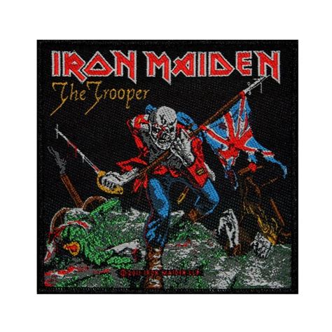 Iron Maiden The Trooper Patch Single Cover Art Heavy Metal | Etsy