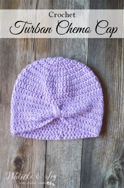 Crochet Turban Chemo Cap - Whistle and Ivy