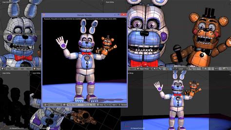 Behind the Scenes - Funtime Bonnie by jorjimodels on DeviantArt