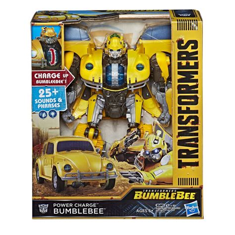 Transformers: Bumblebee Movie Toys, Power Charge Bumblebee Action Figure Lights And Sounds ...