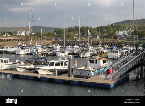 Ballycastle Harbour and marina, County Antrim, Northern Ireland Stock ...