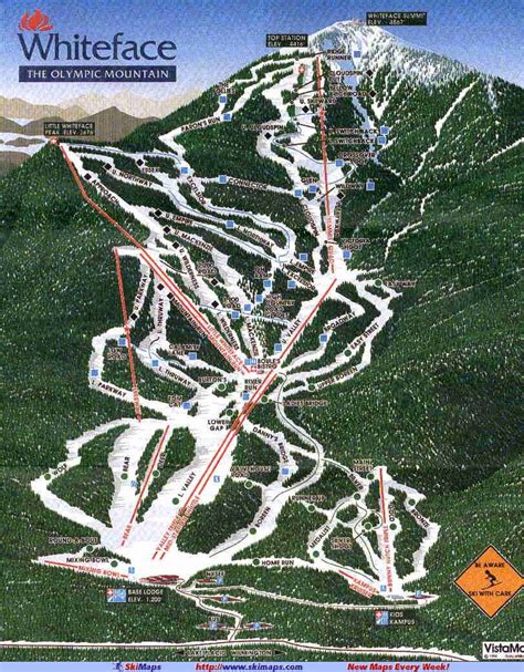 Whiteface Mountain (Lake Placid) Ski Resort Guide, Location Map & Whiteface Mountain (Lake ...