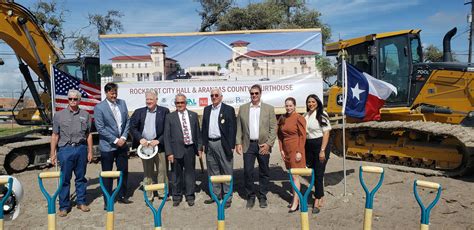 The Groundbreaking for the Aransas County Courthouse and The City of Rockport City Hall ...